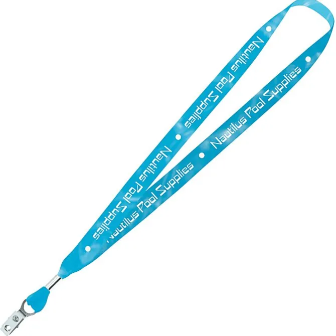 Lux Full Color Lanyard - 3/4-inch - 32-inch - Metal Bulldog Clip