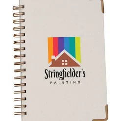 Magnolia Woven Paper Hard Cover Notebook
