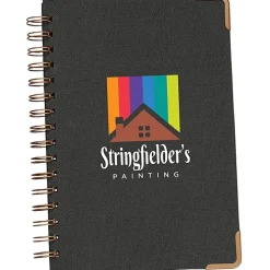 Magnolia Woven Paper Hard Cover Notebook