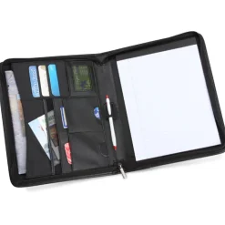 Manhattan Leather Zippered Portfolio