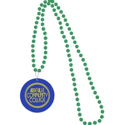 Mardi Gras Beads with Medallion