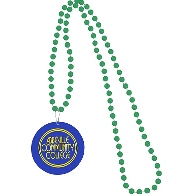 Mardi Gras Beads with Medallion
