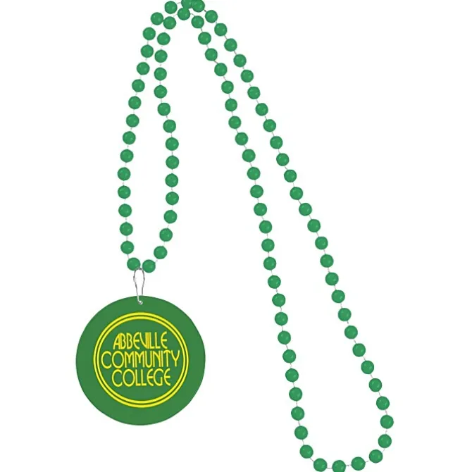 Mardi Gras Beads with Medallion