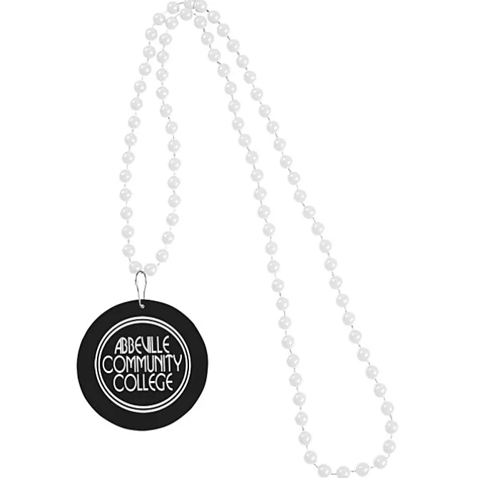 Mardi Gras Beads with Medallion
