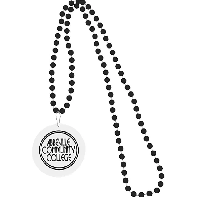 Mardi Gras Beads with Medallion