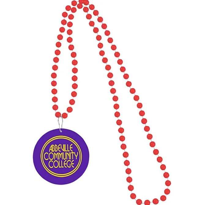 Mardi Gras Beads with Medallion