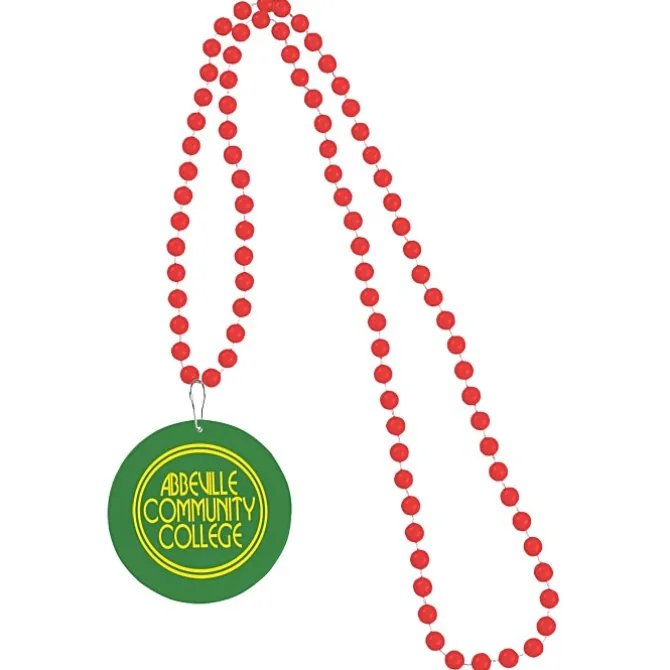 Mardi Gras Beads with Medallion