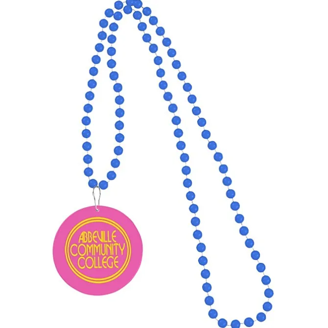 Mardi Gras Beads with Medallion