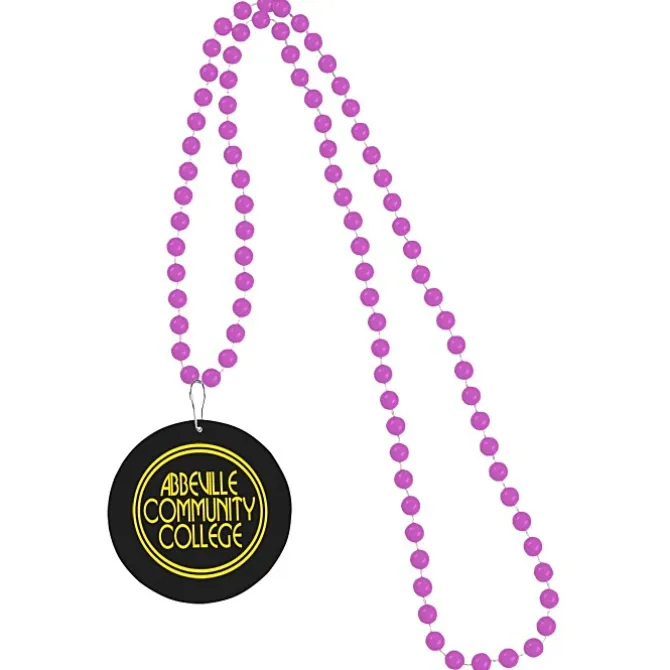 Mardi Gras Beads with Medallion