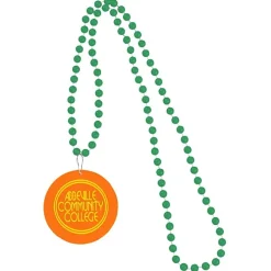 Mardi Gras Beads with Medallion