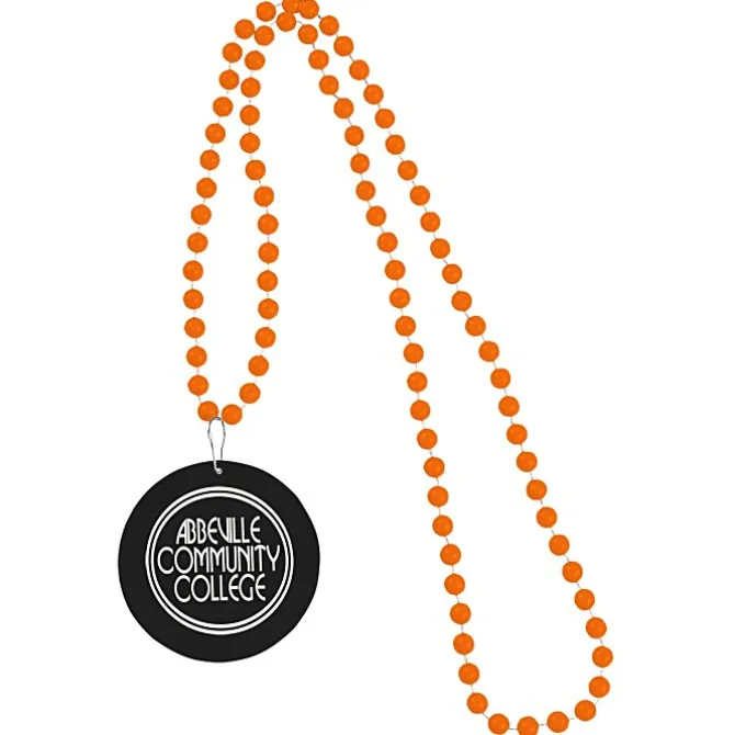 Mardi Gras Beads with Medallion