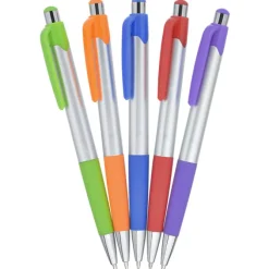 Mardi Gras Pen - Silver - Full Color