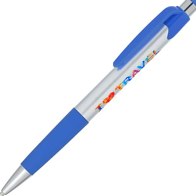 Mardi Gras Pen - Silver - Full Color