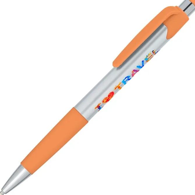 Mardi Gras Pen - Silver - Full Color