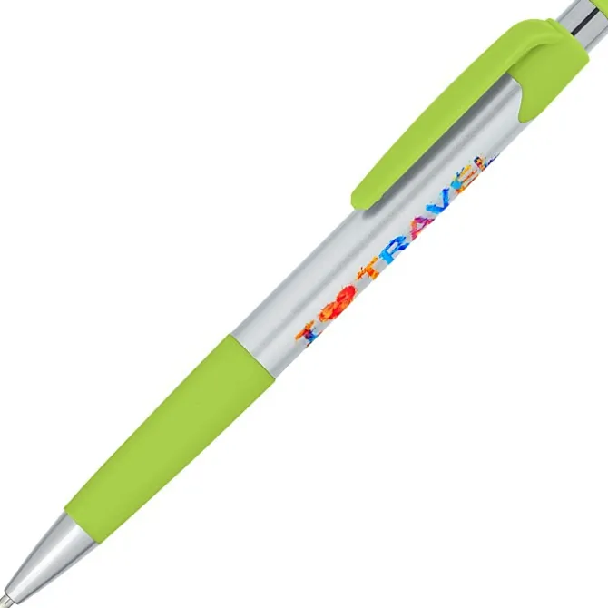 Mardi Gras Pen - Silver - Full Color