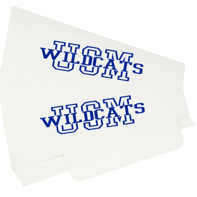 Megaphone - Square - 9 inches - White
