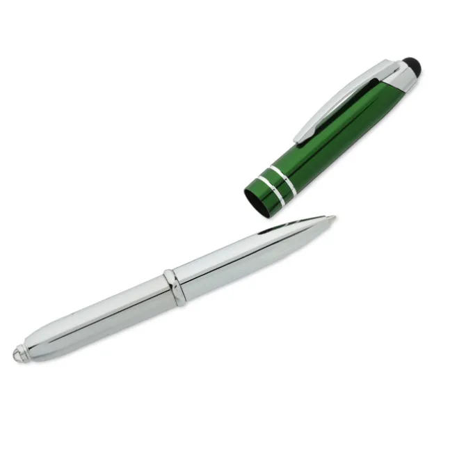 Mercury Stylus Metal Pen with Flashlight - Laser Engraved