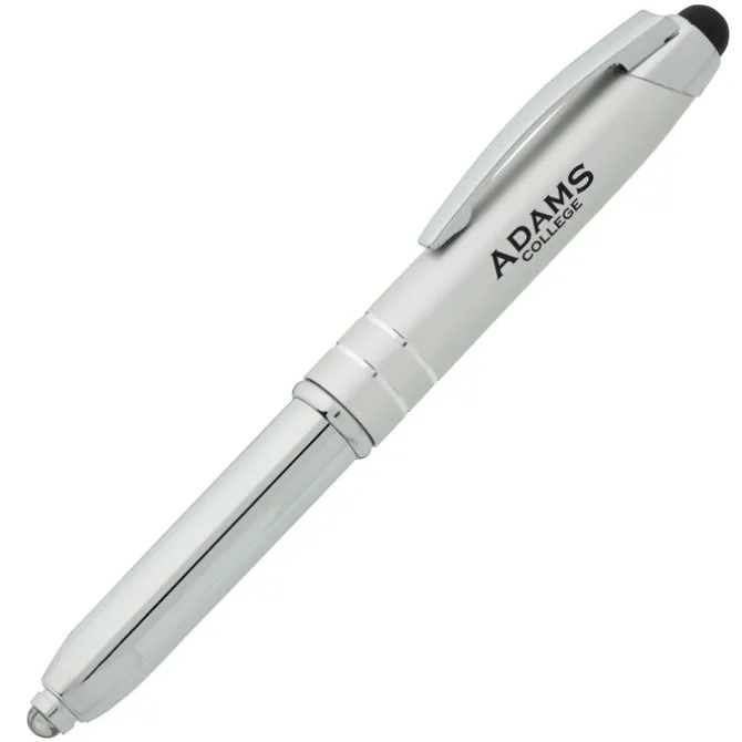 Mercury Stylus Metal Pen with Flashlight - Screen
