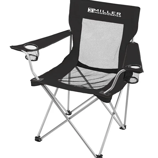 Mesh Folding Chair with Carrying Bag