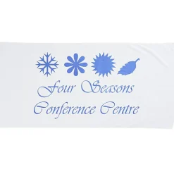 Midsize Velour Beach Towel - White - 24 hr