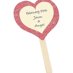 Mini Hand Fan - Heart - Full Color - 24 hr