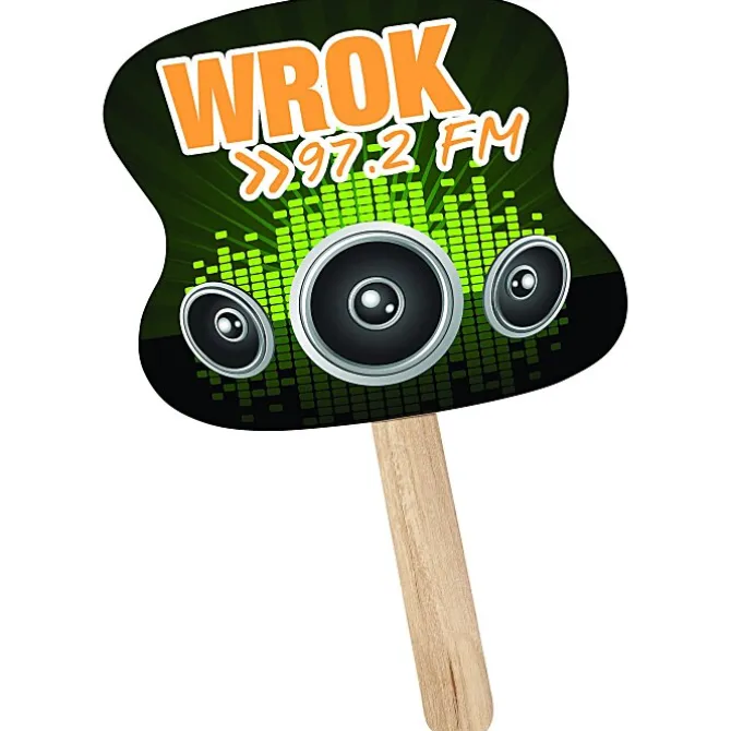 Mini Hand Fan - Hourglass - Full Color - 24 hr