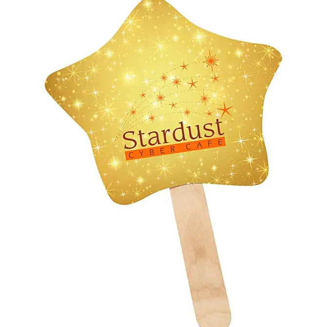 Mini Hand Fan - Star - Full Color