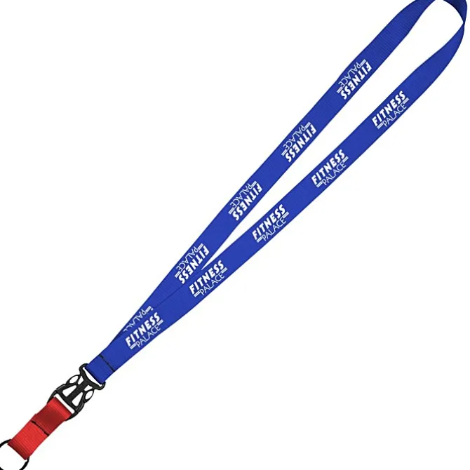 Mix and Match Econ Polyester Lanyard - 3/4 inch - 38 inches - Metal Split Ring