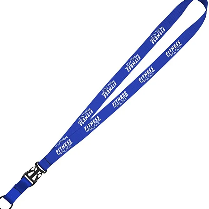 Mix and Match Econ Polyester Lanyard - 3/4 inch - 38 inches - Metal Split Ring