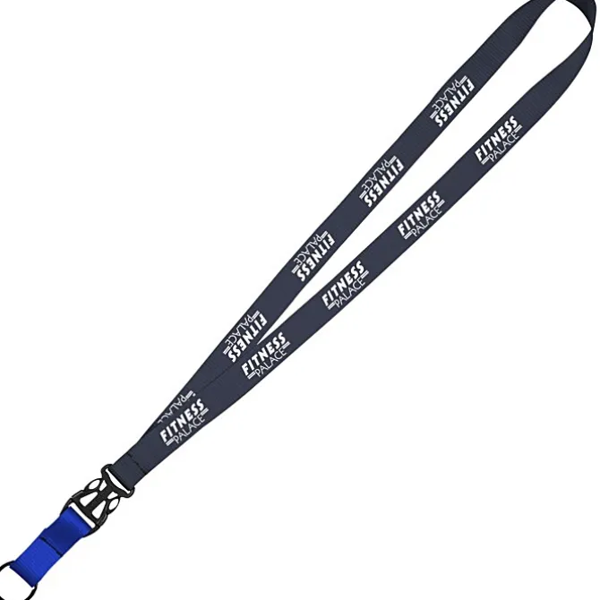 Mix and Match Econ Polyester Lanyard - 3/4 inch - 38 inches - Metal Split Ring