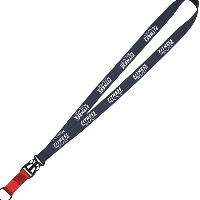 Mix and Match Econ Polyester Lanyard - 3/4 inch - 38 inches - Metal Split Ring