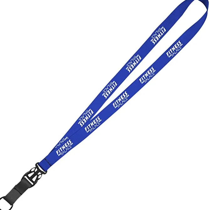 Mix and Match Econ Polyester Lanyard - 3/4 inch - 38 inches - Metal Split Ring