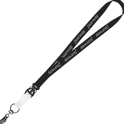 Mix and Match Econ Polyester Lanyard - 3/4 inch - 38 inches - Metal Bulldog Clip