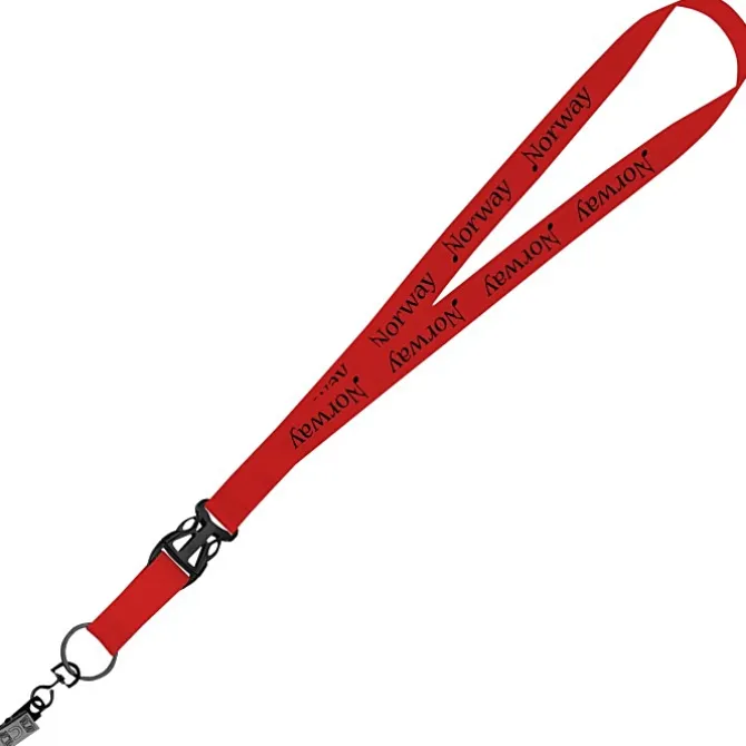 Mix and Match Econ Polyester Lanyard - 3/4 inch - 38 inches - Metal Bulldog Clip