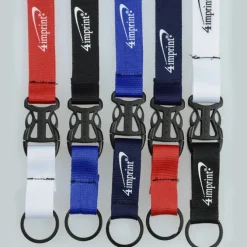 Mix and Match Econ Polyester Lanyard - 3/4 inch - 38 inches - Metal Bulldog Clip