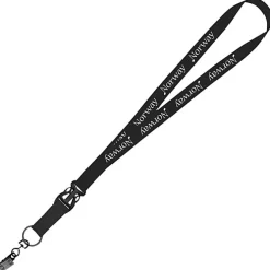 Mix and Match Econ Polyester Lanyard - 3/4 inch - 38 inches - Metal Bulldog Clip