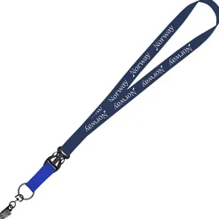 Mix and Match Econ Polyester Lanyard - 3/4 inch - 38 inches - Metal Bulldog Clip