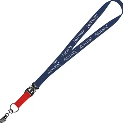Mix and Match Econ Polyester Lanyard - 3/4 inch - 38 inches - Metal Bulldog Clip