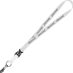 Mix and Match Econ Polyester Lanyard - 3/4 inch - 38 inches - Metal Bulldog Clip