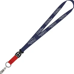 Mix and Match Econ Polyester Lanyard - 3/4 inch - 38 inches - Snap with Metal Bulldog Clip