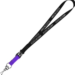 Mix and Match Smooth Nylon Lanyard - 3/4 inch - 38 inches - Metal Swivel Snap Hook