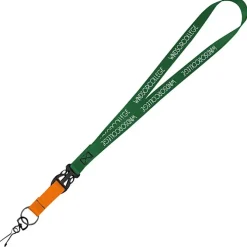 Mix and Match Smooth Nylon Lanyard - 3/4 inch - 38 inches - Metal Swivel Snap Hook