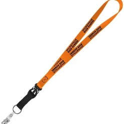 Mix and Match Smooth Nylon Lanyard - 3/4 inch - 38 inches - Snap with Metal Bulldog Clip