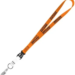Mix and Match Smooth Nylon Lanyard - 3/4 inch - 38 inches - Snap with Metal Bulldog Clip