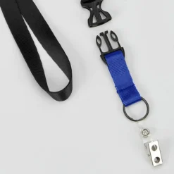 Mix and Match Smooth Nylon Lanyard - 3/4 inch - 38 inches - Snap with Metal Bulldog Clip