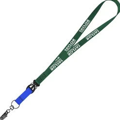 Mix and Match Smooth Nylon Lanyard - 3/4 inch - 38 inches - Metal Bulldog Clip
