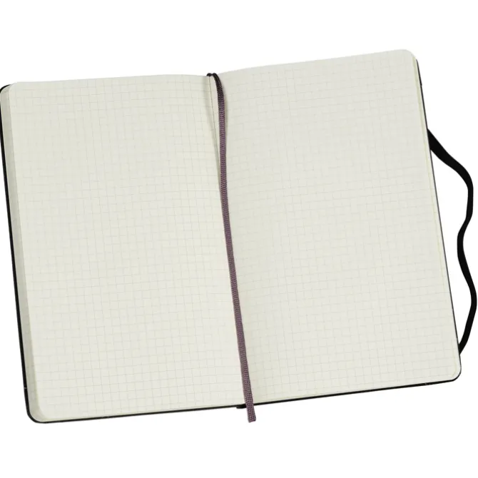 Moleskine Hard Cover Notebook - 8 1/4 inches x 5 inches - Graph - 24 hr