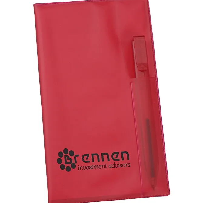 Monthly Pocket Planner with Pen - Translucent - Academic