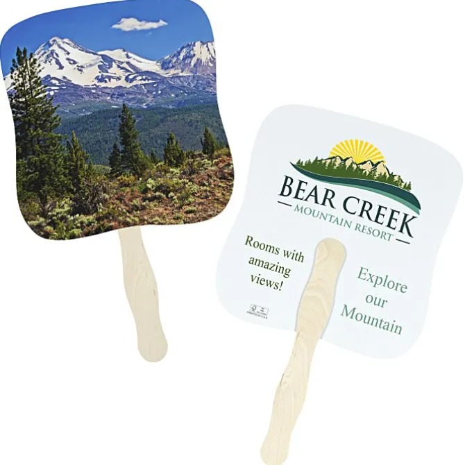 Mountain Peak Reflections Hand Fan