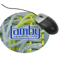 Mouse Pad with Antimicrobial Additive - Circle - 24 hr